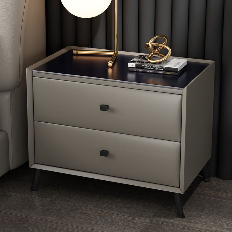 Leather bedside table yhomebaby