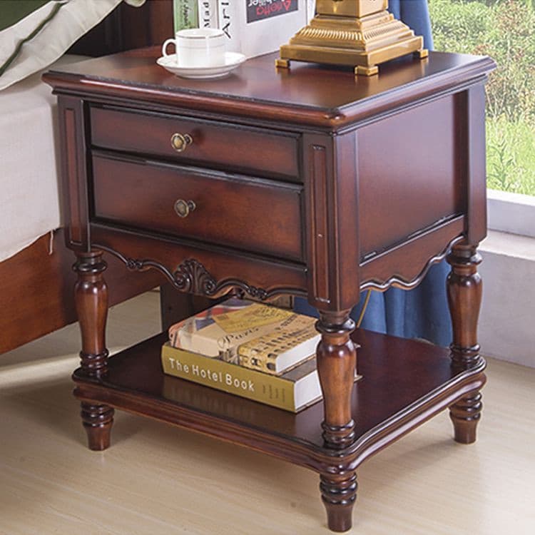 Solid wood bedside cabinet