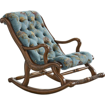 Rocking chair leather single chair