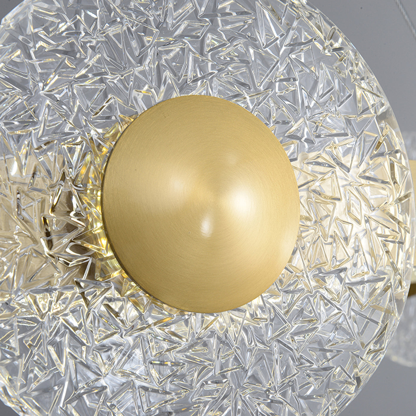 Creative simple disc brass chandelier
