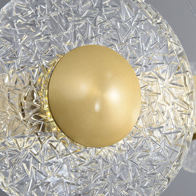 Creative simple disc brass chandelier