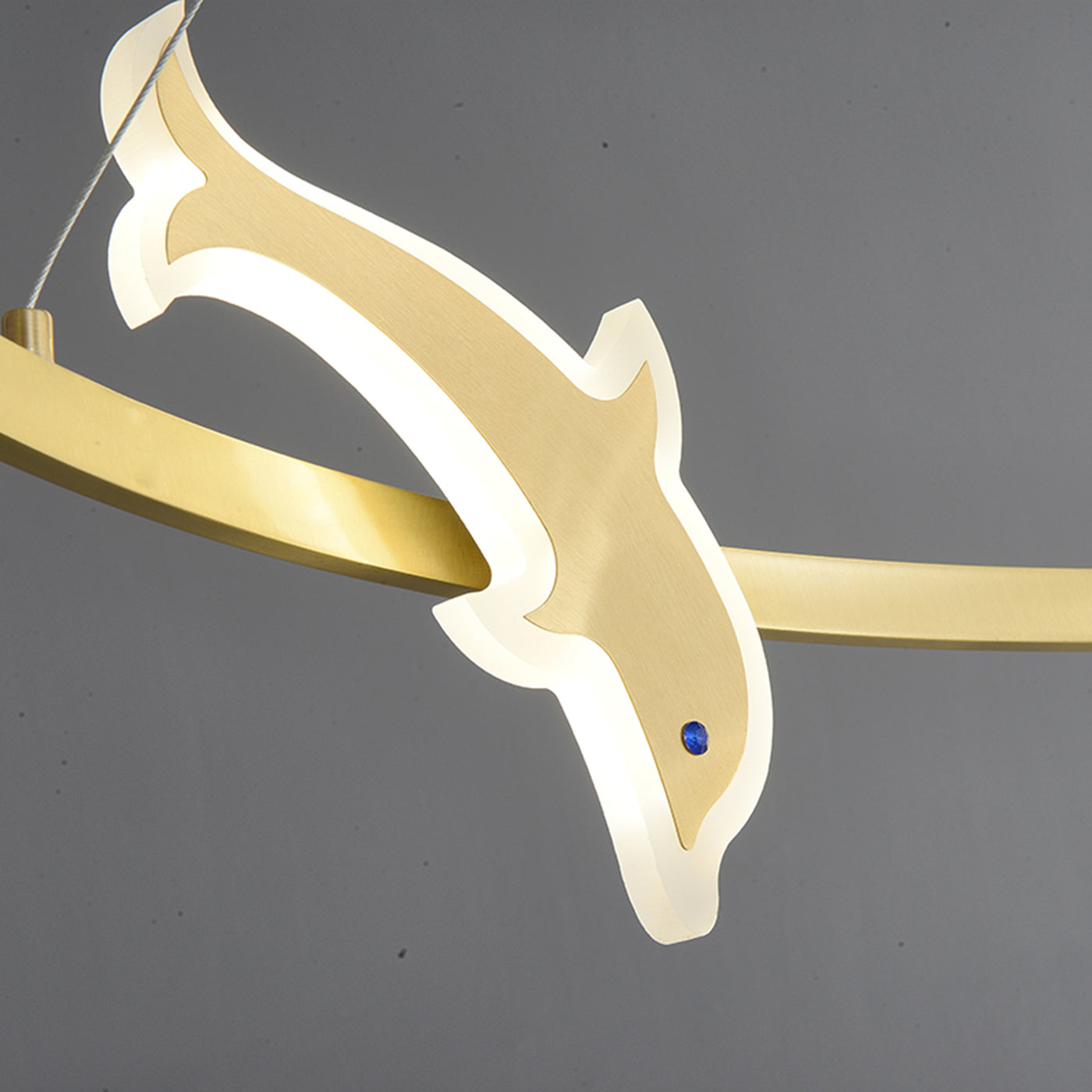Mordern style Round dolphin chandelier