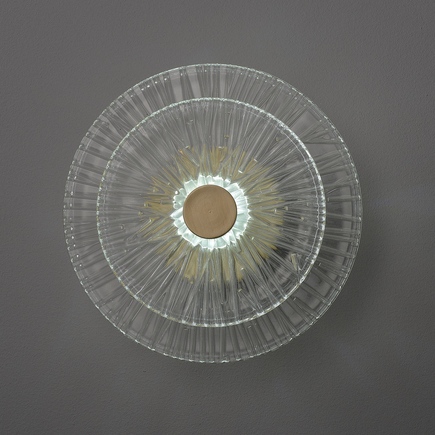 Round Small Wheel Wall Sconce