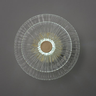 Round Small Wheel Wall Sconce