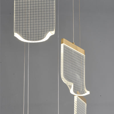 Modern creative rectangle chandelier