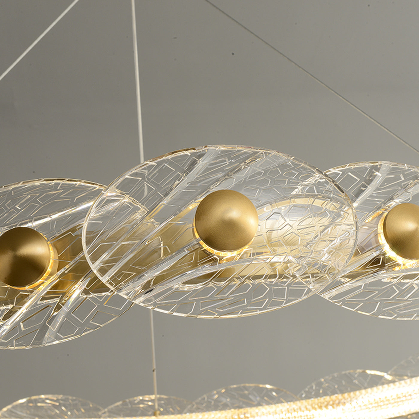 Creative petal ring chandelier