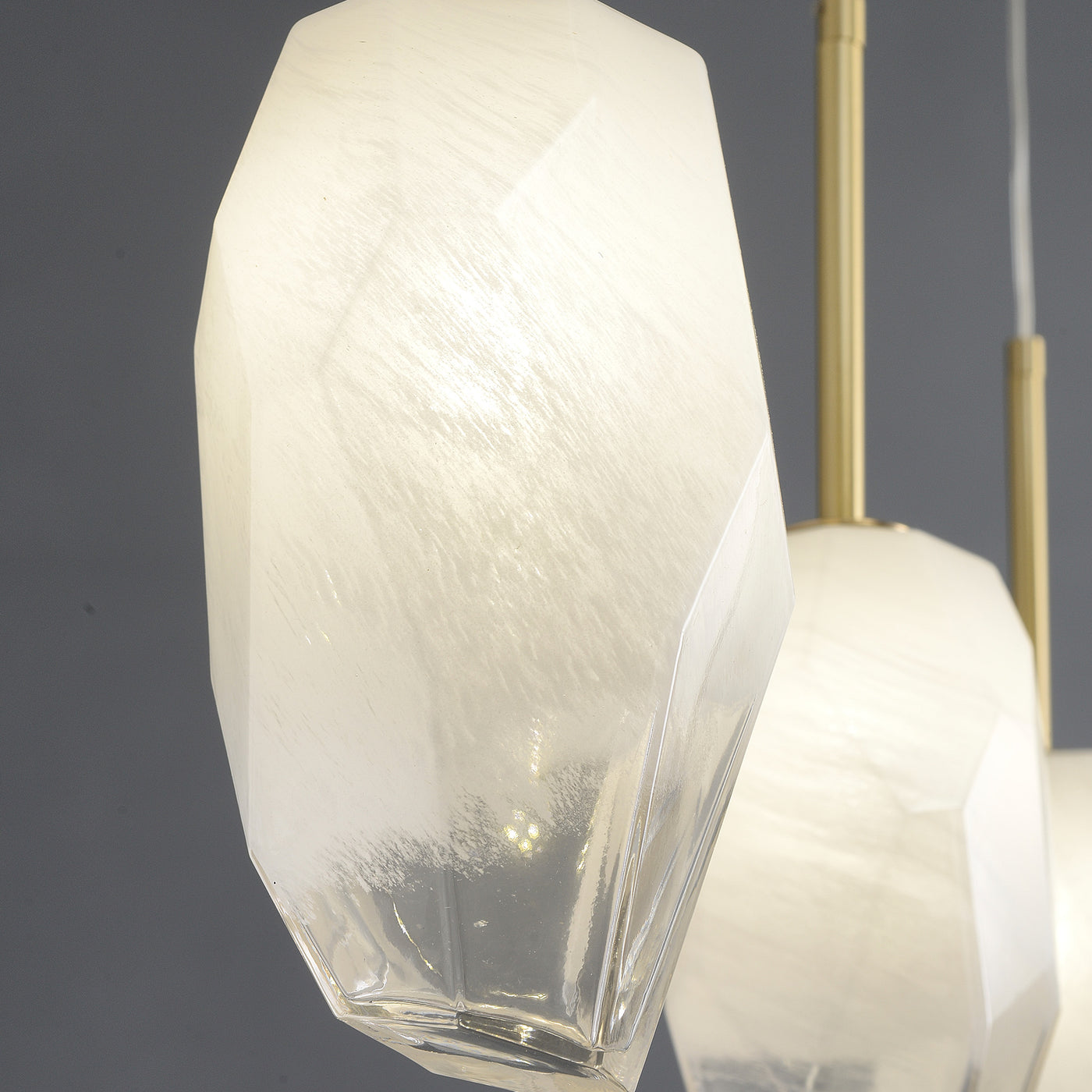 5 Lights Lily Line glass chandelier