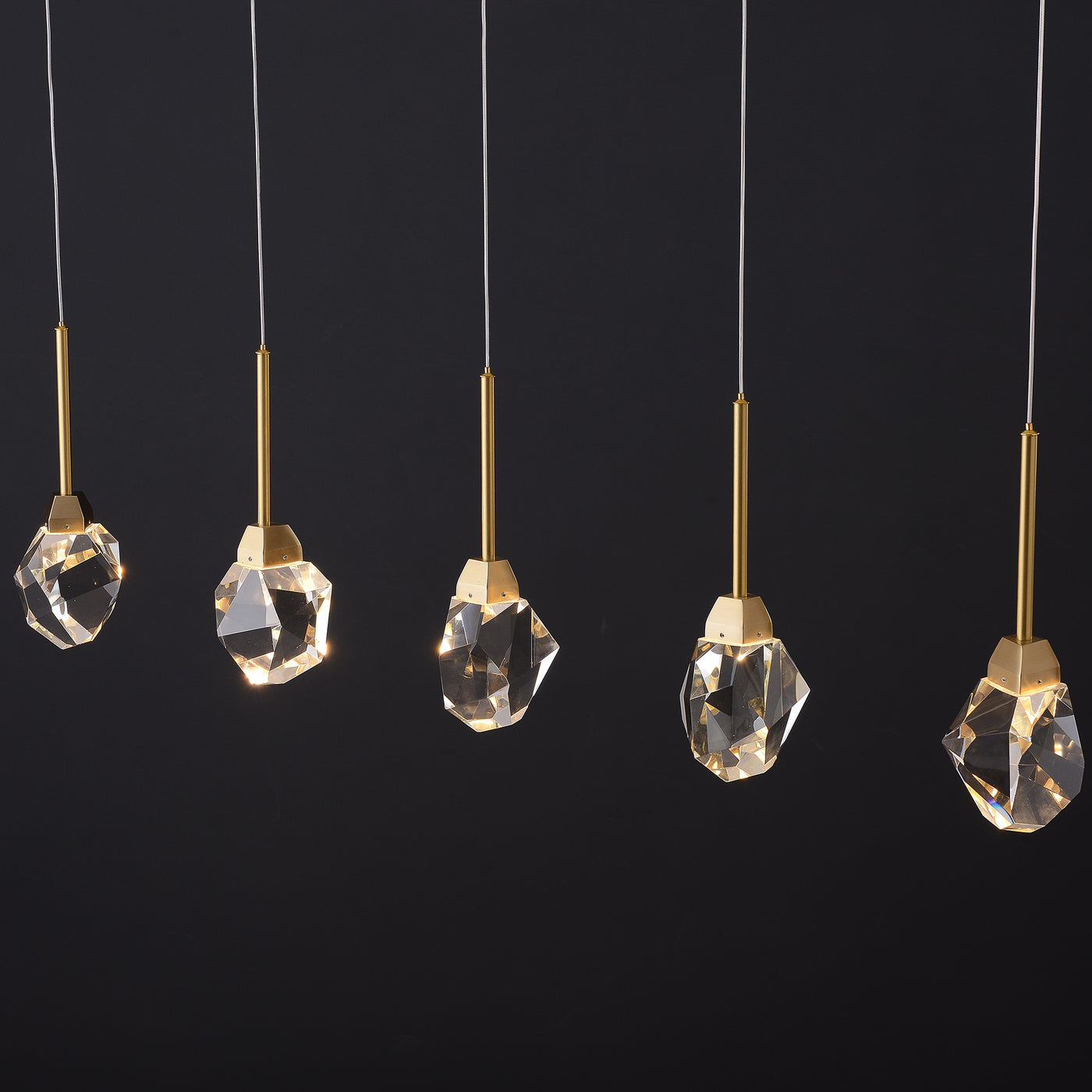 Rectangle Crystal Diamond Chandelier