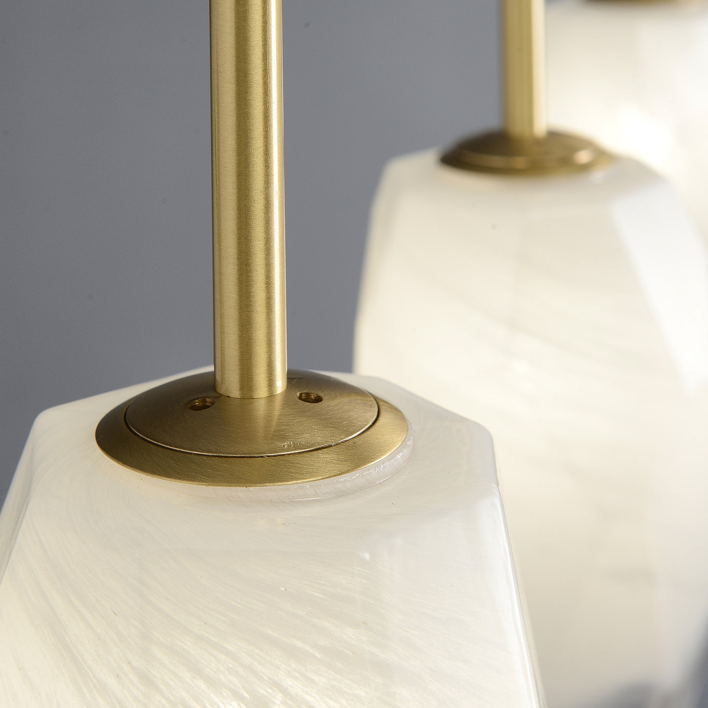 5 Lights Lily Line glass chandelier