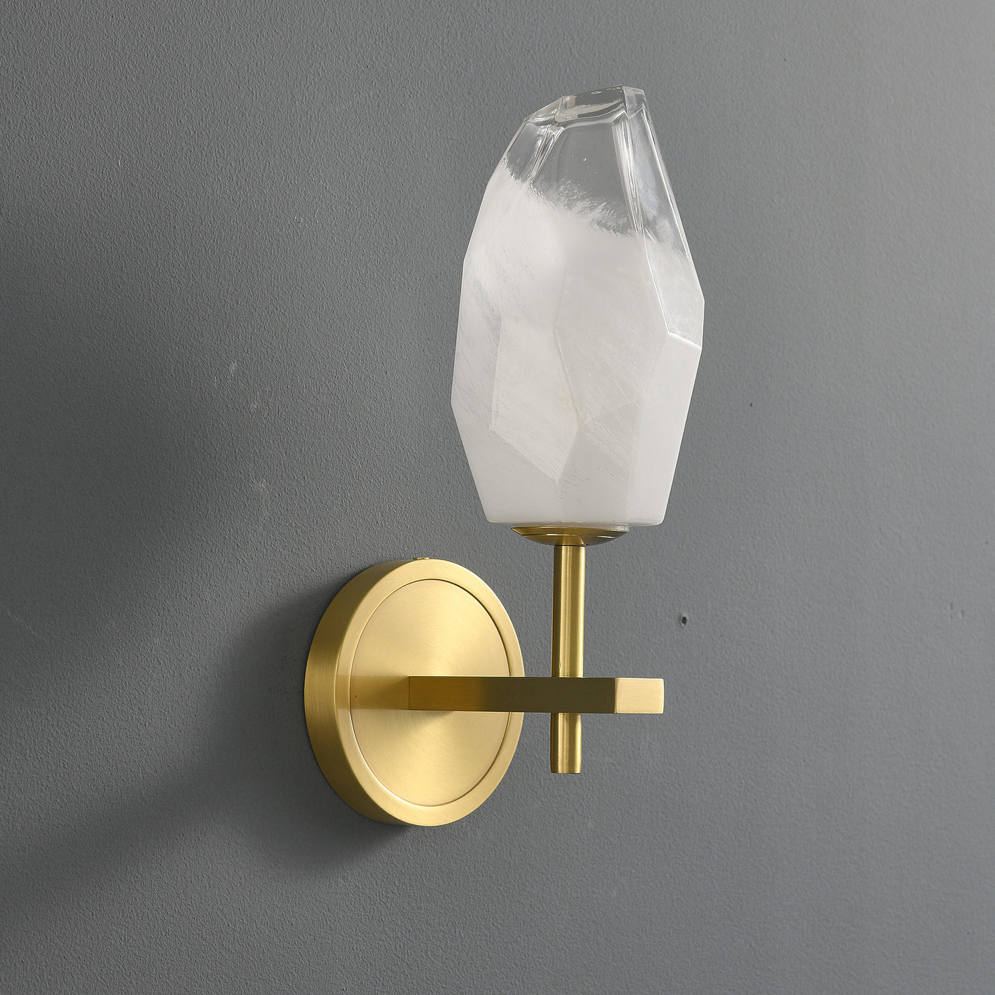 Lily glass Wall Sconce