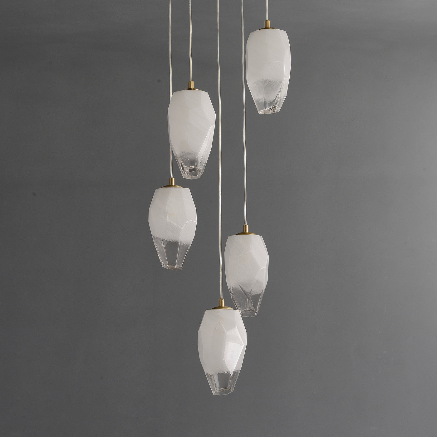 5 Lights Lily glass chandelier