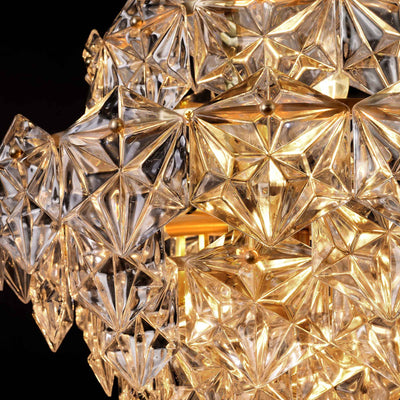 Diamond Mordern style Round crystal glass chandelier D25"