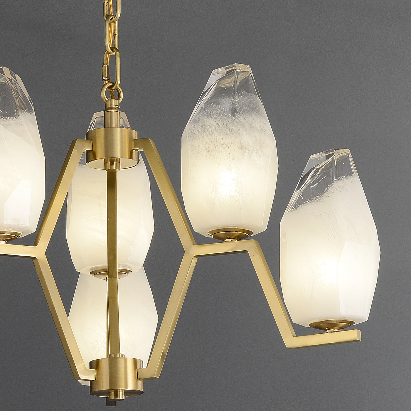 6 Lights Lily glass chandelier