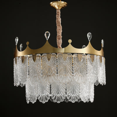 Creative crown double layer chandelier