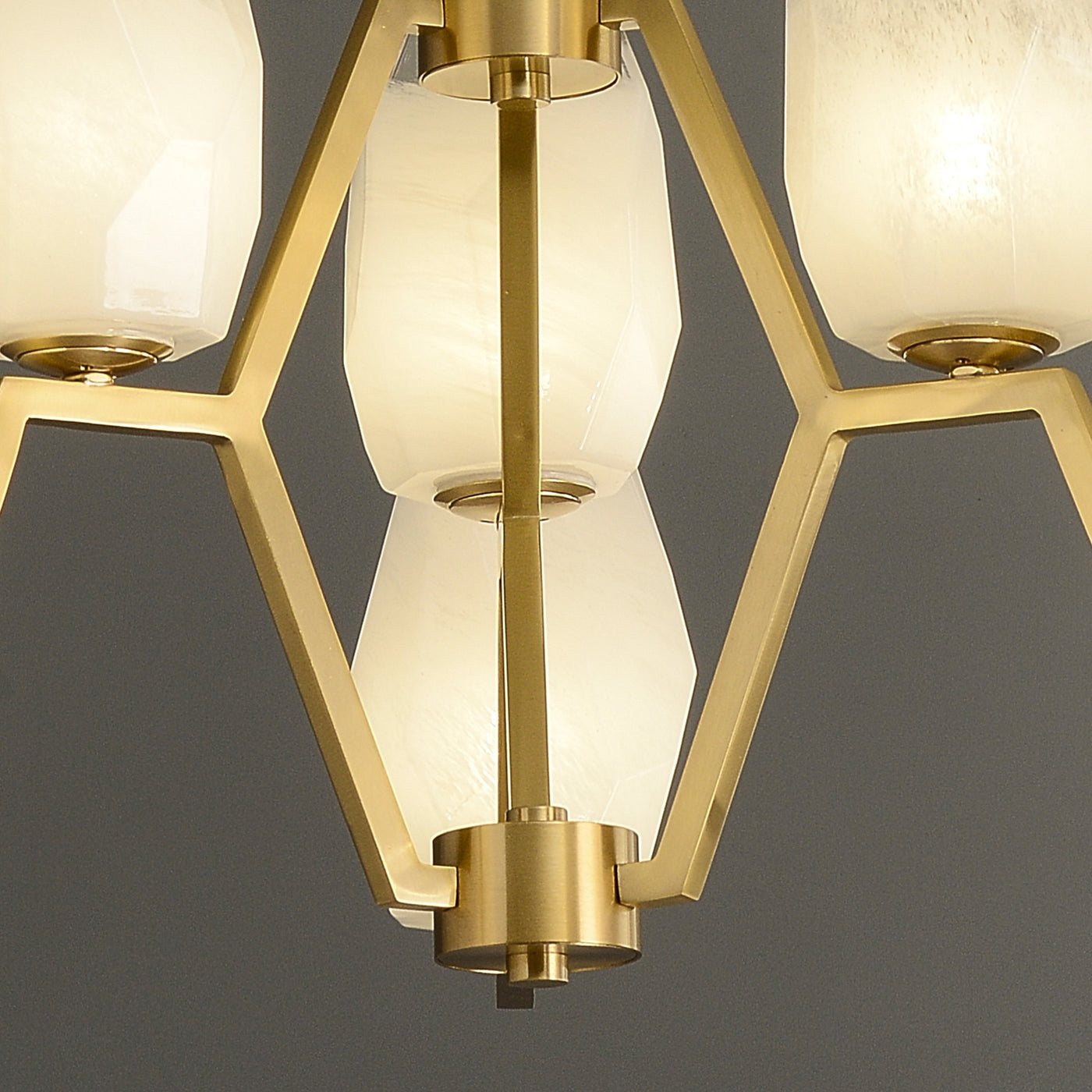 6 Lights Lily glass chandelier