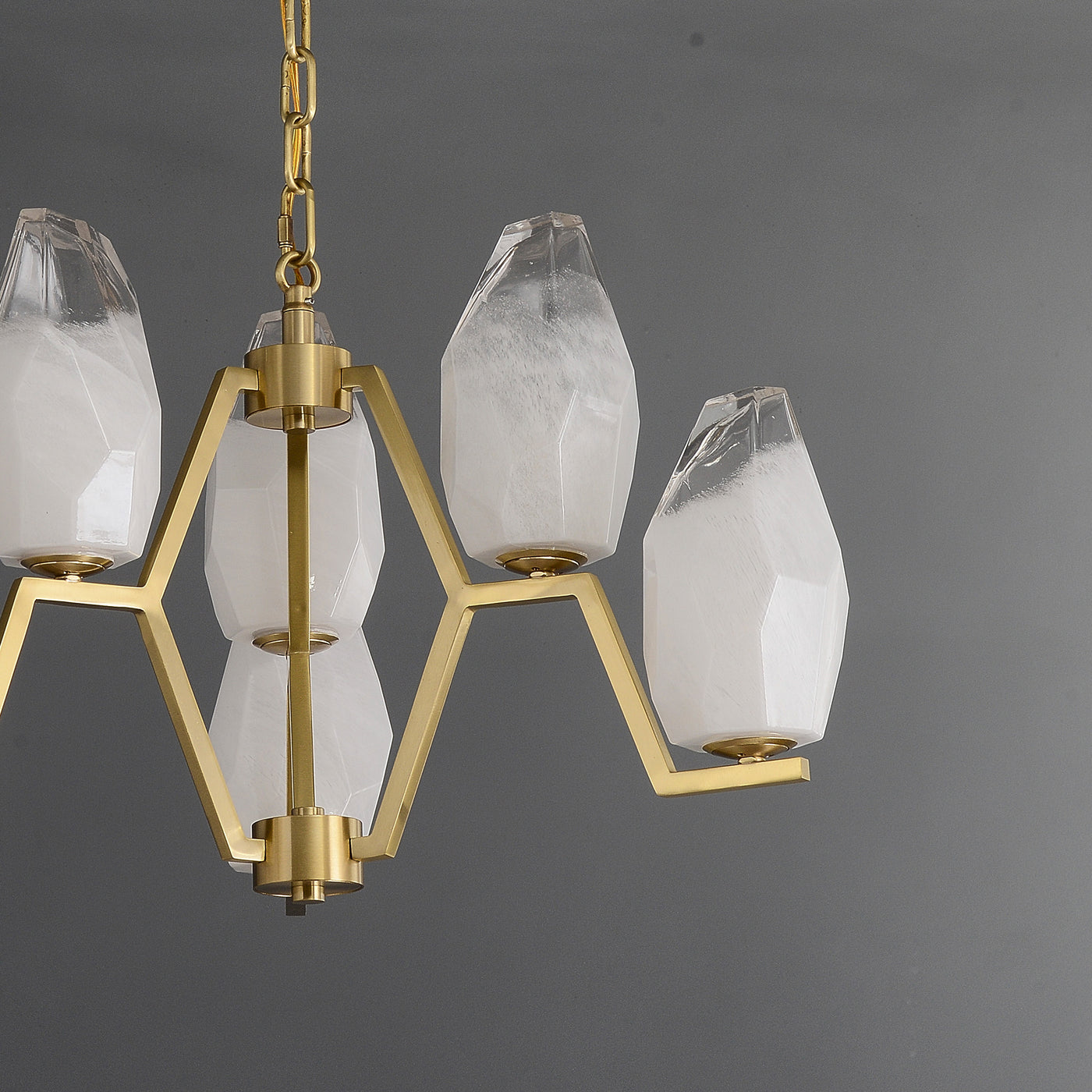 6 Lights Lily glass chandelier