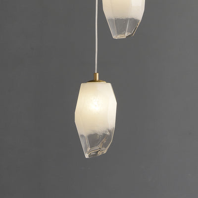 3 Lights Lily glass chandelier