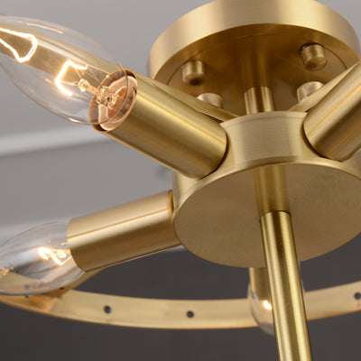 Contemporary Round Crystal Chandelier