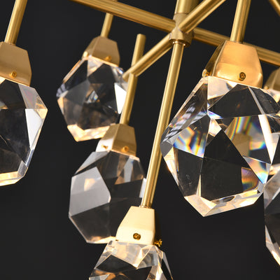 Clear Crystal Diamond Chandelier