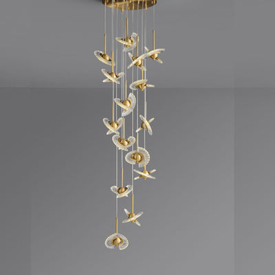 Spinning top chandelier