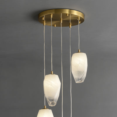 5 Lights Lily glass chandelier