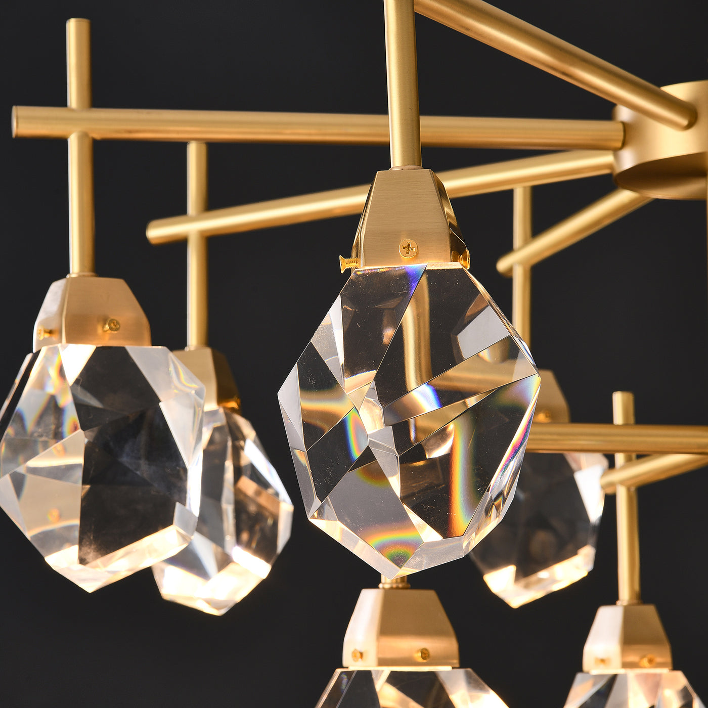 Clear Crystal Diamond Chandelier