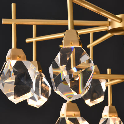 Clear Crystal Diamond Chandelier