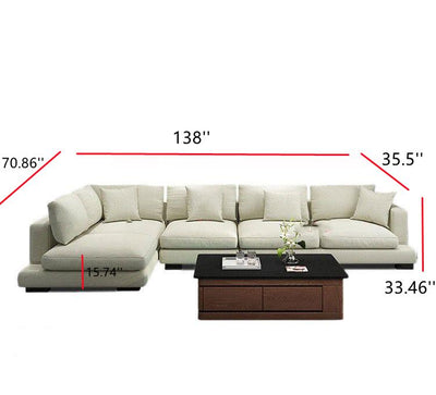Latex cloth sofa combination