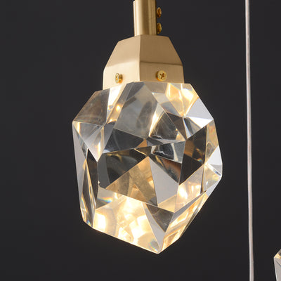 24 Lights Round Polygonal Chandelier