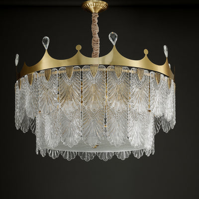 Creative crown double layer chandelier