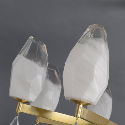 6 Lights Lily glass chandelier