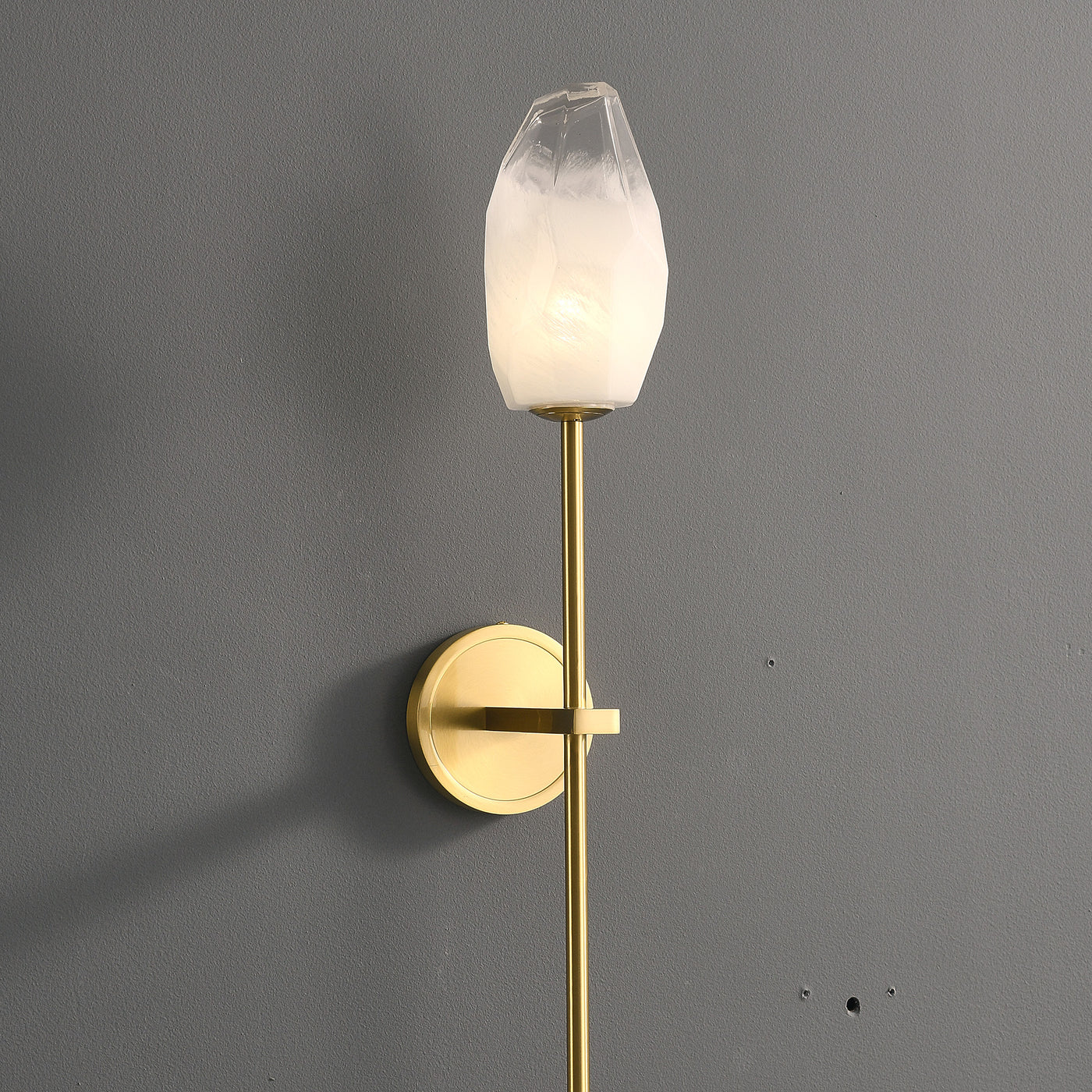 Lily glass Wall Sconce