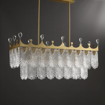 Creative crown rectangle Modern Chandelier