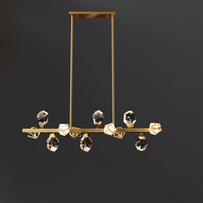 Rectangle Crystal Diamond Chandelier