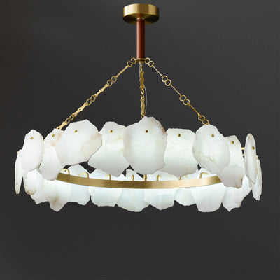 Marble Snowflake Chandelier