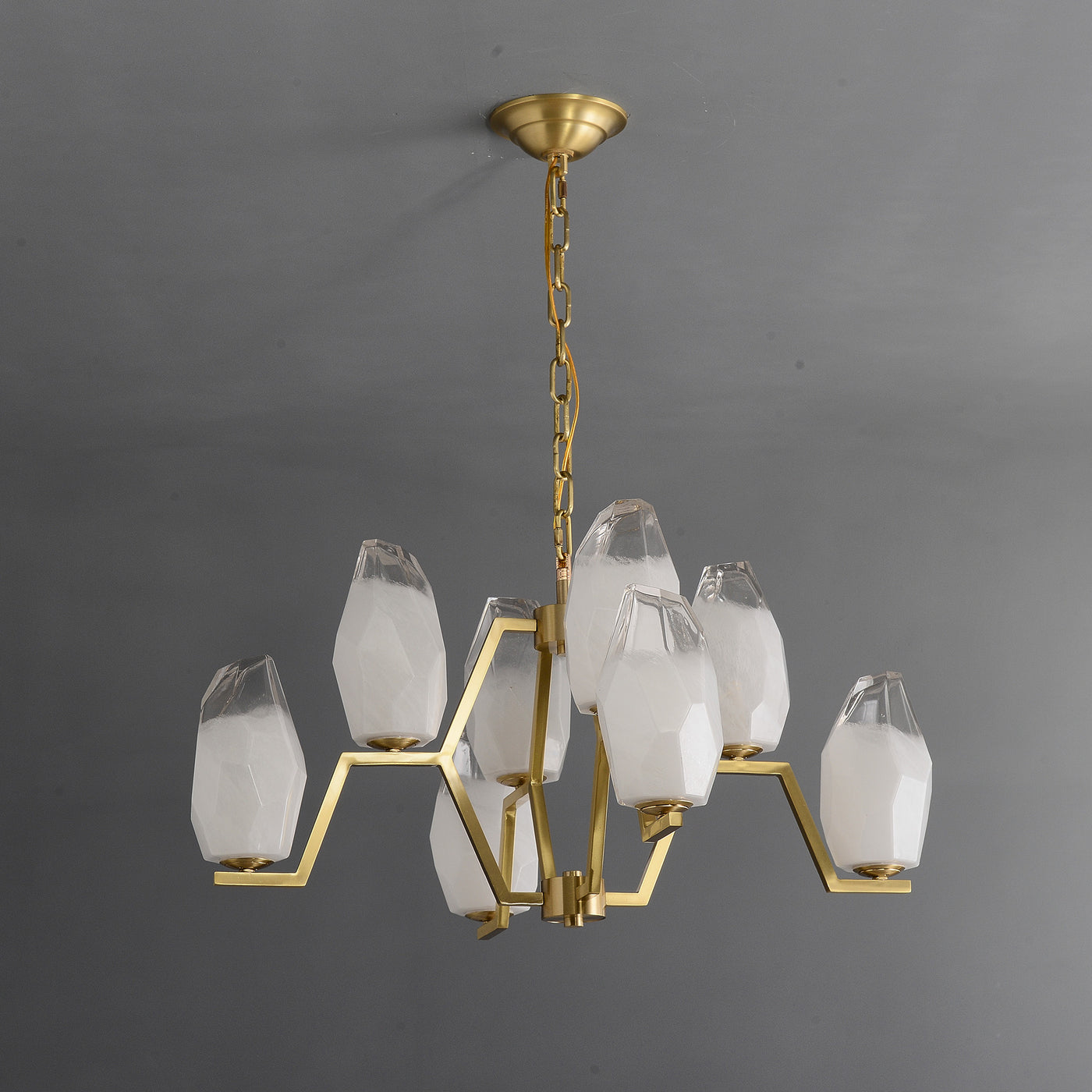 8 Lights Lily glass chandelier