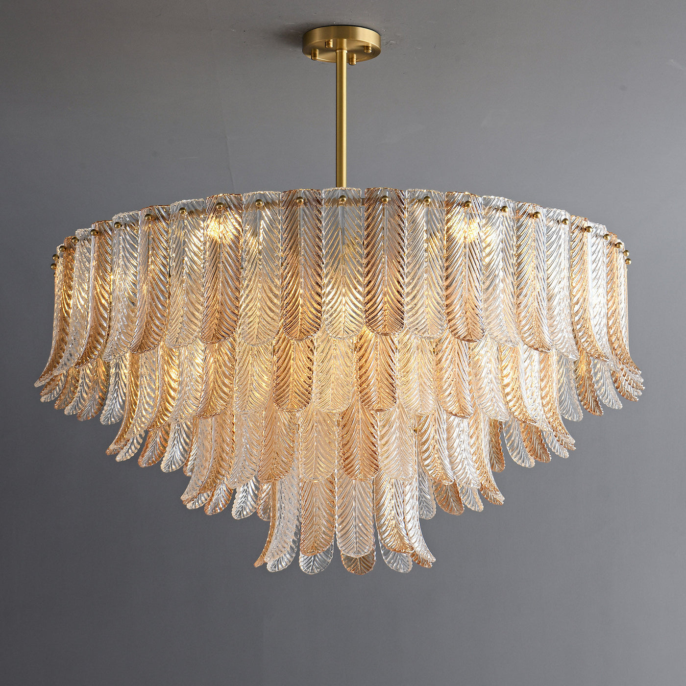 Fireworks bloom round chandelier