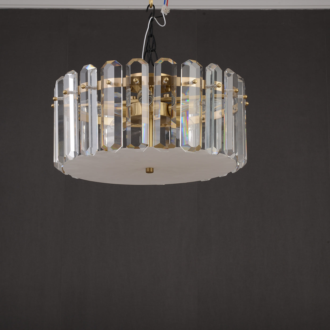 Contemporary Round Crystal Chandelier