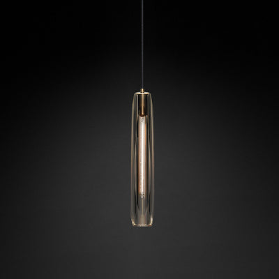 Black crystal single head chandelier