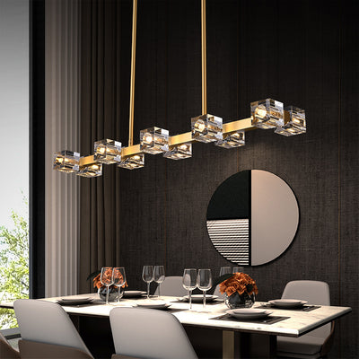 Symmetry Cube Crystal Chandelier
