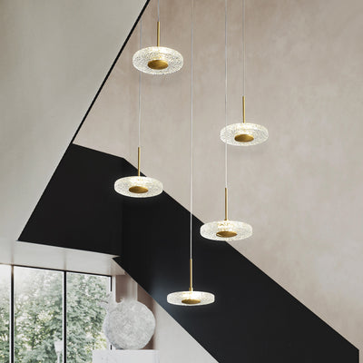 Creative disc chandelier