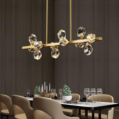 Rectangle Crystal Diamond Chandelier