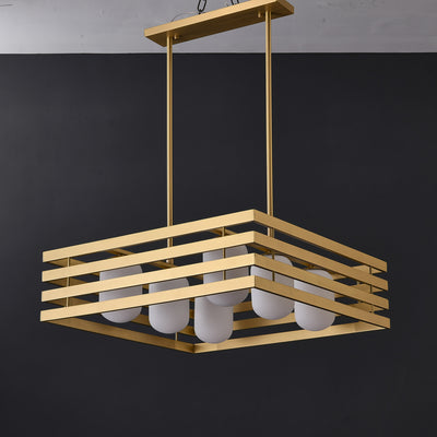Modern brass pendant light