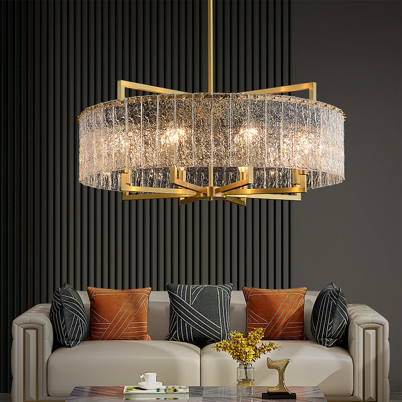 Blown Glass Round Chandelier