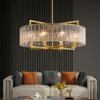 Blown Glass Round Chandelier