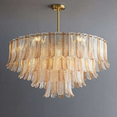Fireworks bloom round chandelier