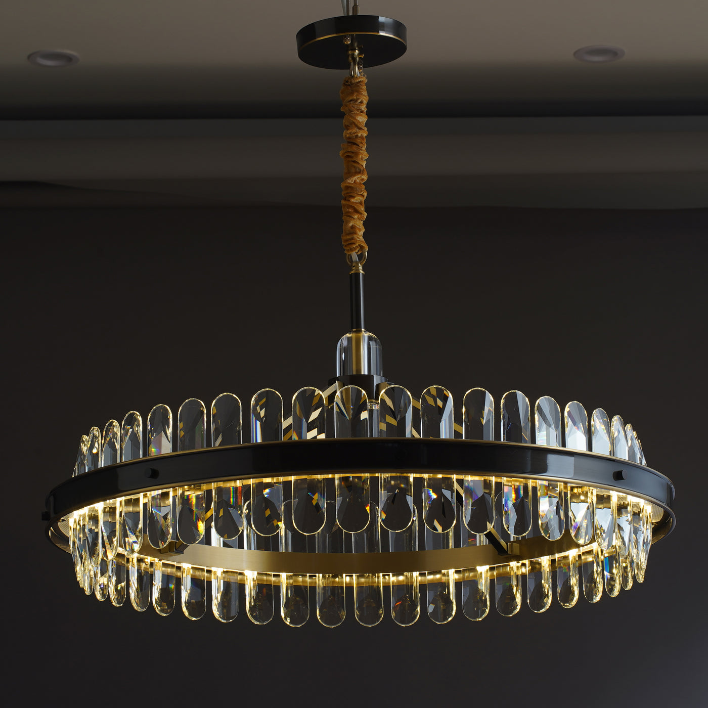 Creative crystal ring chandelier