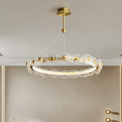 Creative petal ring chandelier