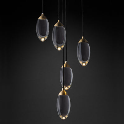 Water droplets chandelier