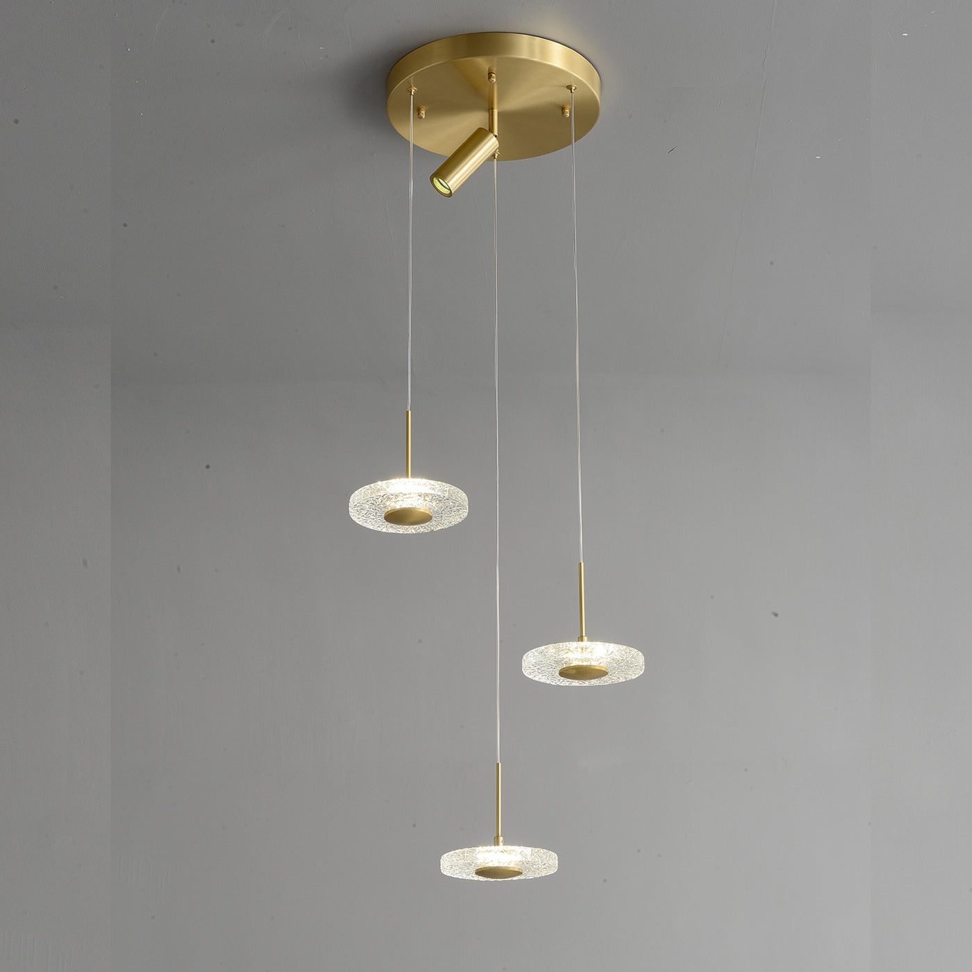 Creative disc chandelier